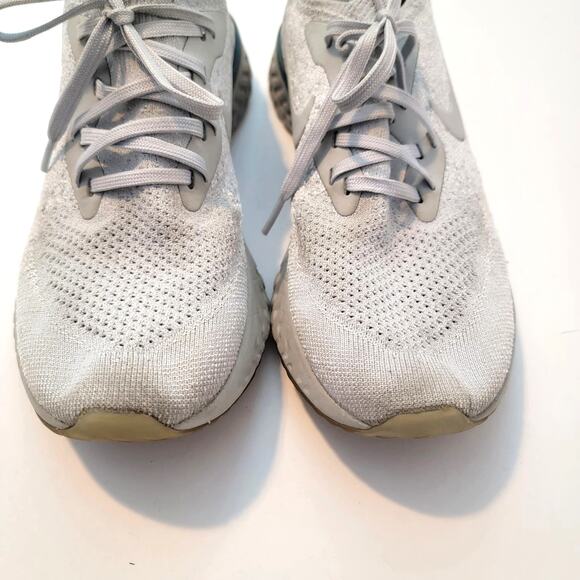 Nike Epic React Flyknit Platinum Beige Sneakers AQ0070-014 Size 8 Womens - Picture 5 of 8